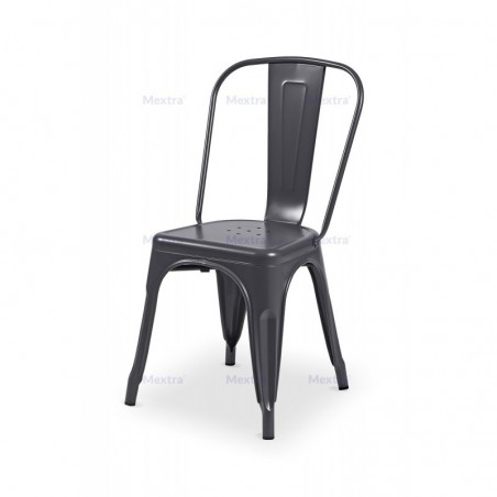 Silla de bar PARIS inspirado en TOLIX grafito