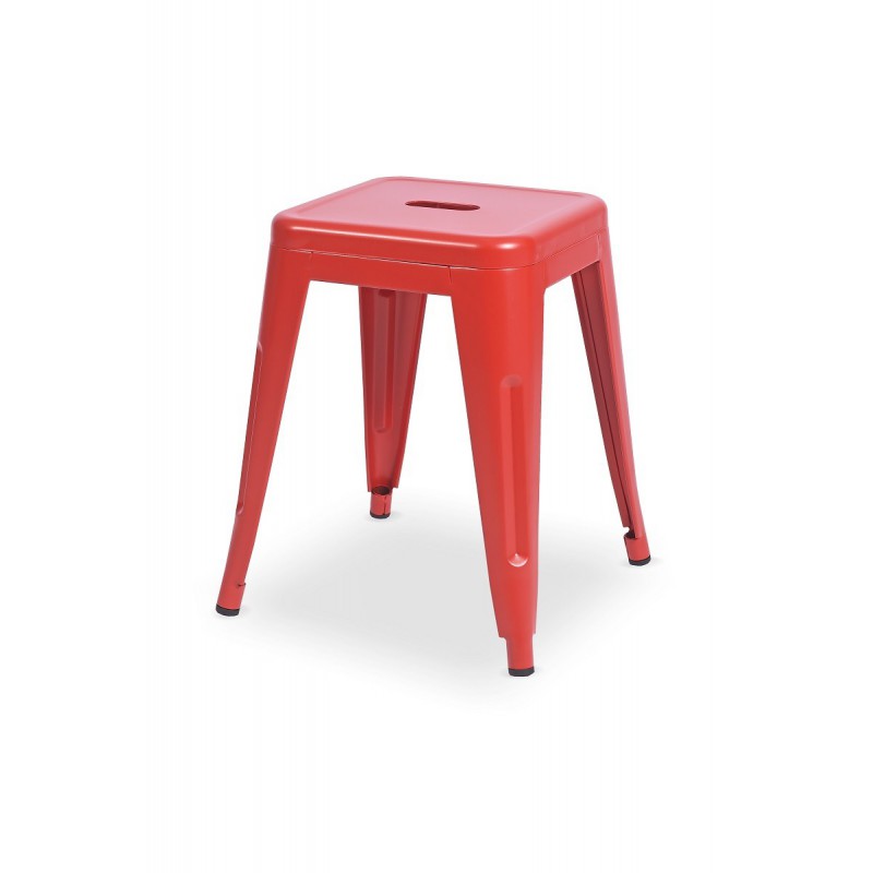 Taburete de bar PARIS inspirado en TOLIX rojo