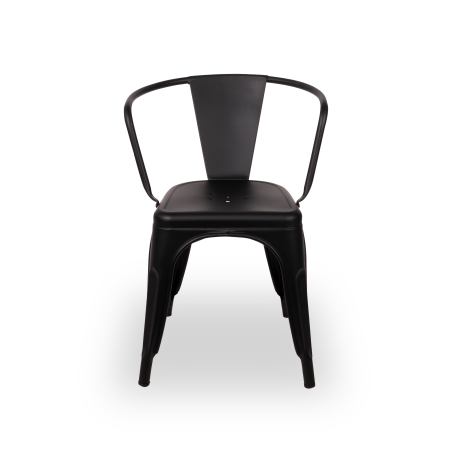Silla de bar PARIS GRAND inspirado en TOLIX negro