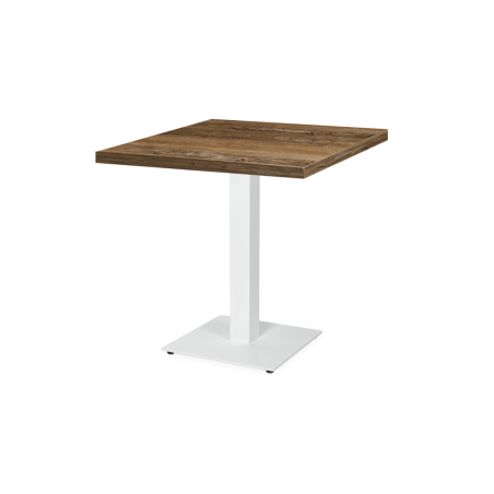 Mesa Da Bistro ALFA S blanco 68x68 Madera retro