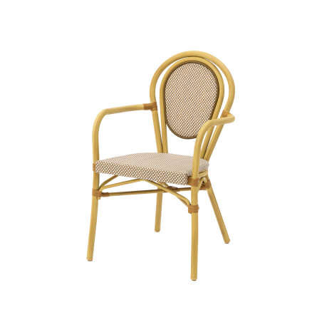 Las sillas de tecnorratán RICCARDO ARM beige