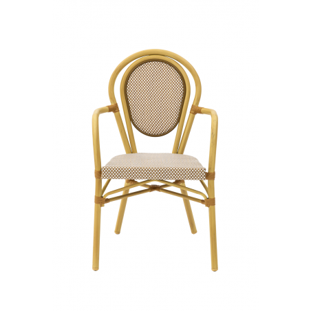 Las sillas de tecnorratán RICCARDO ARM beige