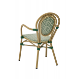 Las sillas de tecnorratán RICCARDO ARM verde