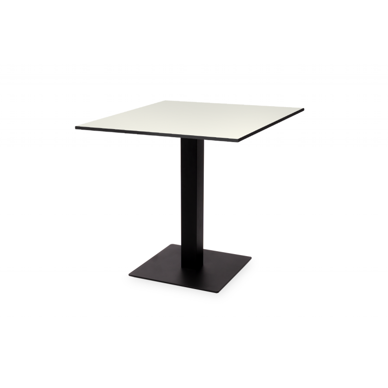 Mesa De Jardin De Cerveza ALFA S negro 69x69 Blanco clásico