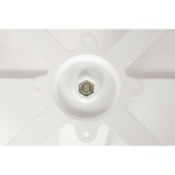 Mesa De Jardin De Cerveza ALFA S blanco 69x69 Negro intenso