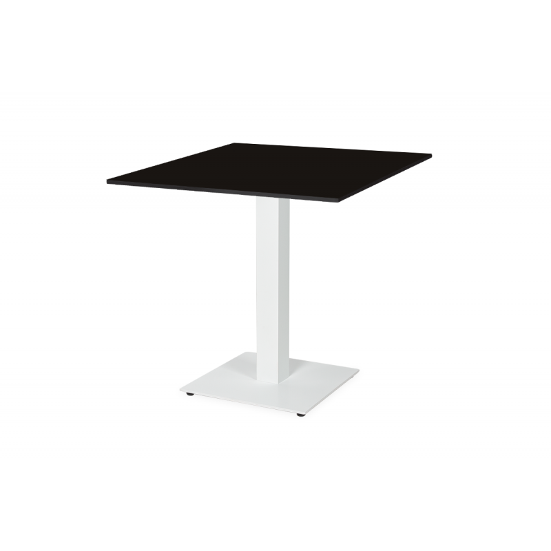 Mesa De Jardin De Cerveza ALFA S blanco 69x69 Negro intenso