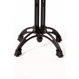 Mesa De Jardin De Cerveza RUSTICAL negro 69x69 Blanco clásico