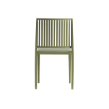 La silla de cafetería Gomera Stripes olio verde