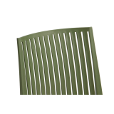 La silla de cafetería Gomera Stripes olio verde