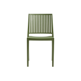 La silla de cafetería Gomera Stripes olio verde