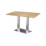 Mesa de cafetería SIGMA DUO con tablero laminado