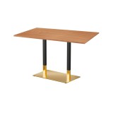 Mesa de cafetería OMEGA DUO con tablero laminado