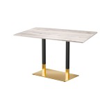 Mesa de cafetería OMEGA DUO con tablero laminado