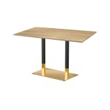 Mesa de cafetería OMEGA DUO con tablero laminado