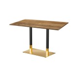 Mesa de cafetería OMEGA DUO con tablero laminado