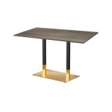 Mesa de cafetería OMEGA DUO con tablero laminado