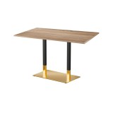 Mesa de cafetería OMEGA DUO con tablero laminado