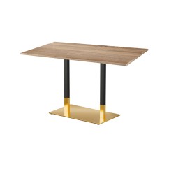 Mesa de cafetería OMEGA DUO con tablero laminado
