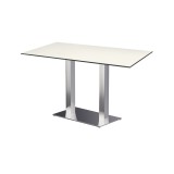 Mesa para jardín cervecero SIGMA DUO con tablero HPL