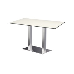 Mesa para jardín cervecero SIGMA DUO con tablero HPL