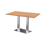 Mesa para jardín cervecero SIGMA DUO con tablero HPL