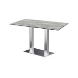 Mesa para jardín cervecero SIGMA DUO con tablero HPL