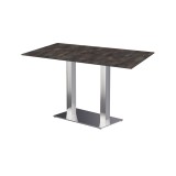 Mesa para jardín cervecero SIGMA DUO con tablero HPL