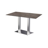 Mesa para jardín cervecero SIGMA DUO con tablero HPL