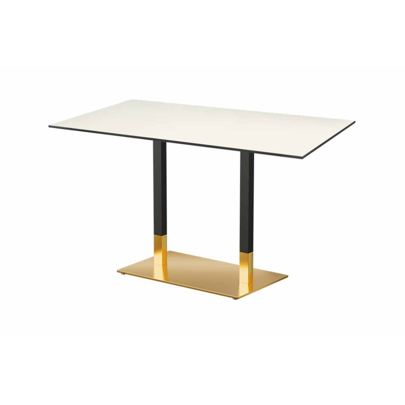 Mesa para jardín cervecero OMEGA DUO con tablero HPL