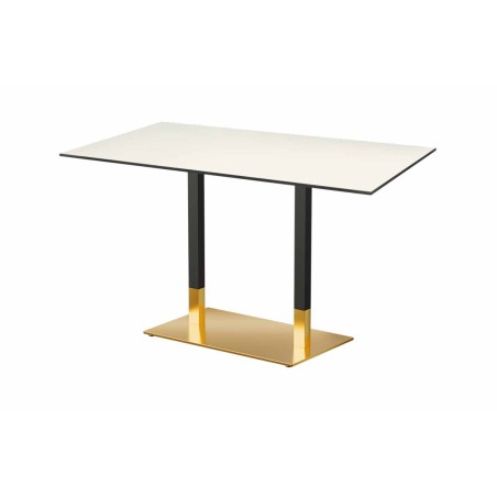 Mesa para jardín cervecero OMEGA DUO con tablero HPL