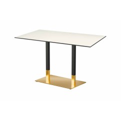 Mesa para jardín cervecero OMEGA DUO con tablero HPL