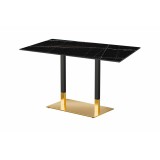 Mesa para jardín cervecero OMEGA DUO con tablero HPL