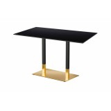 Mesa para jardín cervecero OMEGA DUO con tablero HPL