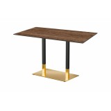 Mesa para jardín cervecero OMEGA DUO con tablero HPL