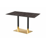 Mesa para jardín cervecero OMEGA DUO con tablero HPL