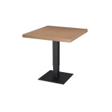 Mesa de cafetería ADAPTIVE con tablero de madera chapada