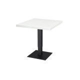 Mesa de cafetería ADAPTIVE con tablero de madera chapada