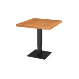 Mesa de cafetería ADAPTIVE con tablero de madera chapada