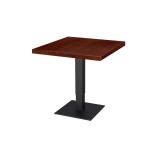 Mesa de cafetería ADAPTIVE con tablero de madera chapada