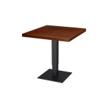 Mesa de cafetería ADAPTIVE con tablero de madera chapada