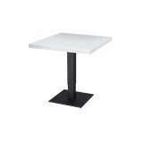 Mesa de cafetería ADAPTIVE con tablero de madera chapada