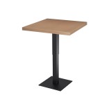 Mesa de cafetería ADAPTIVE con tablero de madera chapada