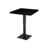 Mesa de cafetería ADAPTIVE con tablero de madera chapada