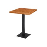 Mesa de cafetería ADAPTIVE con tablero de madera chapada