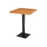 Mesa de cafetería ADAPTIVE con tablero de madera chapada