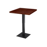 Mesa de cafetería ADAPTIVE con tablero de madera chapada