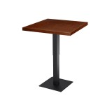 Mesa de cafetería ADAPTIVE con tablero de madera chapada