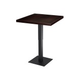 Mesa de cafetería ADAPTIVE con tablero de madera chapada