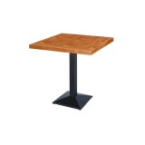 Mesa de cafetería GIZA con tablero chapado en madera