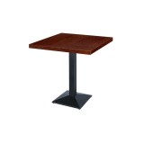 Mesa de cafetería GIZA con tablero chapado en madera